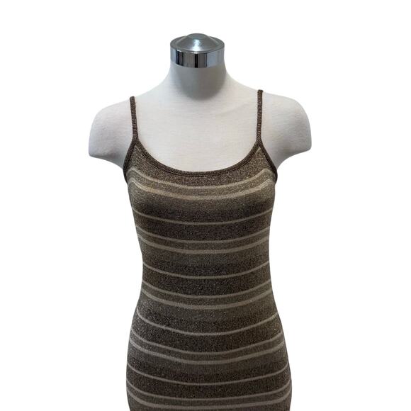 Laundry by Shelli Segal Maxi knit stripe Glitter Dress - Picture 10 of 10